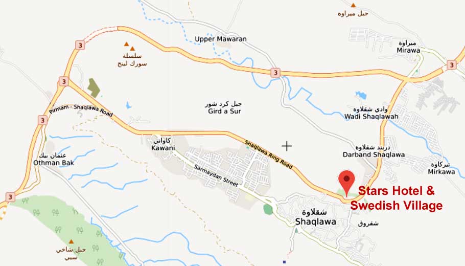 Stars Hotel & Swedish Village Map